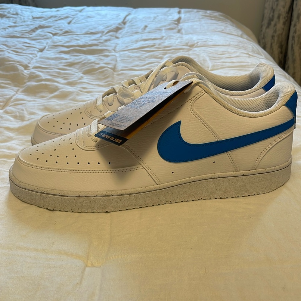 Gotta go! Nike Court Vision Low Next Nature "White/blue" Men's Shoe